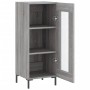 Aparador madera de ingeniería gris Sonoma 34,5x34x90 cm de vidaXL, Aparadores - Ref: Foro24-828802, Precio: 60,26 €, Descuent...