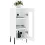 Aparador de madera contrachapada blanco brillante 34,5x34x90 cm de vidaXL, Aparadores - Ref: Foro24-828806, Precio: 66,54 €, ...