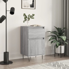 Sonoma gray engineered wood sideboard 40x35x70 cm by vidaXL, Sideboards - Ref: Foro24-831160, Price: 35,99 €, Discount: %