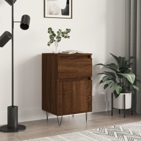 Oak brown engineered wood sideboard 40x35x70 cm by vidaXL, Sideboards - Ref: Foro24-831162, Price: 47,65 €, Discount: %