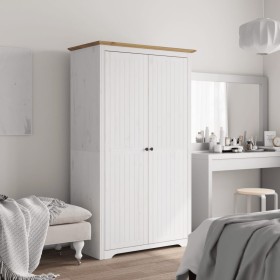 BODO wardrobe made of solid white pine wood, brown, 99x53.5x173 cm by vidaXL, Wardrobes - Ref: Foro24-355060, Price: 278,54 €...