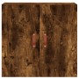 Engineered wood smoked oak wall cabinet 60x31x60 cm by vidaXL, Lockers and storage cabinets - Ref: Foro24-829945, Price: 45,9...