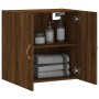 Engineered wood brown oak wall cabinet 60x31x60 cm by vidaXL, Lockers and storage cabinets - Ref: Foro24-829947, Price: 49,95...