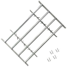 Adjustable window security grille with 4 bars 1000-1500 mm by vidaXL, Windows - Ref: Foro24-141387, Price: 76,99 €, Discount: %