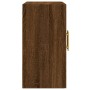 Oak brown engineered wood wall cabinet 60x31x60 cm by vidaXL, Lockers and storage cabinets - Ref: Foro24-829955, Price: 51,28...