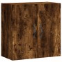 Armario de pared madera de ingeniería roble ahumado 60x31x60 cm de vidaXL, Taquillas y armarios de almacenamiento - Ref: Foro...