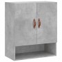 Betongrauer Wandschrank aus Holzwerkstoff, 60 x 31 x 70 cm von vidaXL, Schließfächer und Lagerschränke - Ref: Foro24-829888, ...