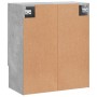 Betongrauer Wandschrank aus Holzwerkstoff, 60 x 31 x 70 cm von vidaXL, Schließfächer und Lagerschränke - Ref: Foro24-829888, ...