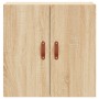 Sonoma oak engineered wood wall cabinet 60x31x60 cm by vidaXL, Lockers and storage cabinets - Ref: Foro24-829943, Price: 44,8...