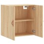 Sonoma oak engineered wood wall cabinet 60x31x60 cm by vidaXL, Lockers and storage cabinets - Ref: Foro24-829943, Price: 44,8...