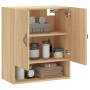 Sonoma oak engineered wood wall cabinet 60x31x70 cm by vidaXL, Lockers and storage cabinets - Ref: Foro24-829887, Price: 47,5...