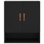 Black engineered wood wall cabinet 60x31x70 cm by vidaXL, Lockers and storage cabinets - Ref: Foro24-829885, Price: 47,95 €, ...