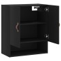 Black engineered wood wall cabinet 60x31x70 cm by vidaXL, Lockers and storage cabinets - Ref: Foro24-829885, Price: 47,95 €, ...