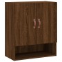 Oak brown engineered wood wall cabinet 60x31x70 cm by vidaXL, Lockers and storage cabinets - Ref: Foro24-829891, Price: 48,99...