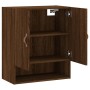 Oak brown engineered wood wall cabinet 60x31x70 cm by vidaXL, Lockers and storage cabinets - Ref: Foro24-829891, Price: 48,99...