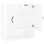 Engineered wood glossy white wall cabinet 60x31x70 cm by vidaXL, Lockers and storage cabinets - Ref: Foro24-829886, Price: 58...