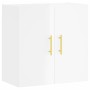 Glossy white plywood wall cabinet 60x31x60 cm by vidaXL, Lockers and storage cabinets - Ref: Foro24-829950, Price: 61,25 €, D...