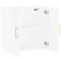 Glossy white plywood wall cabinet 60x31x60 cm by vidaXL, Lockers and storage cabinets - Ref: Foro24-829950, Price: 61,25 €, D...