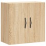 Sonoma oak engineered wood wall cabinet 60x31x60 cm by vidaXL, Lockers and storage cabinets - Ref: Foro24-829959, Price: 48,3...