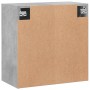 Concrete gray engineered wood wall cabinet 60x31x60 cm by vidaXL, Lockers and storage cabinets - Ref: Foro24-829952, Price: 5...