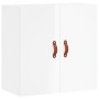 Glossy white engineered wood wall cabinet 60x31x60 cm by vidaXL, Lockers and storage cabinets - Ref: Foro24-829942, Price: 49...