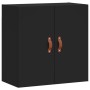 Black engineered wood wall cabinet 60x31x60 cm by vidaXL, Lockers and storage cabinets - Ref: Foro24-829941, Price: 50,99 €, ...