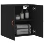 Black engineered wood wall cabinet 60x31x60 cm by vidaXL, Lockers and storage cabinets - Ref: Foro24-829941, Price: 50,99 €, ...