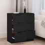 Black plywood sideboard 30x30x70 cm by vidaXL, Sideboards - Ref: Foro24-811154, Price: 101,30 €, Discount: %