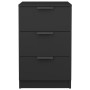 Black nightstand 40x36x65 cm by vidaXL, Nightstands - Ref: Foro24-811270, Price: 73,27 €, Discount: %