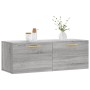 Armario de pared madera ingeniería gris Sonoma 100x36,5x35 cm de vidaXL, Taquillas y armarios de almacenamiento - Ref: Foro24...