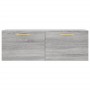 Armario de pared madera ingeniería gris Sonoma 100x36,5x35 cm de vidaXL, Taquillas y armarios de almacenamiento - Ref: Foro24...