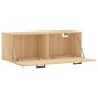 Armario de pared madera ingeniería roble Sonoma 100x36,5x35 cm de vidaXL, Taquillas y armarios de almacenamiento - Ref: Foro2...