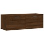 Armario de pared madera ingeniería marrón roble 100x36,5x35 cm de vidaXL, Taquillas y armarios de almacenamiento - Ref: Foro2...