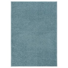 Alfombra de pelo corto azul 120x170 cm de vidaXL, Alfombras - Ref: Foro24-340347, Precio: 46,15 €, Descuento: %