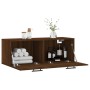 Oak brown engineered wood wall cabinet 100x36.5x35 cm by vidaXL, Lockers and storage cabinets - Ref: Foro24-830163, Price: 51...