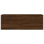 Oak brown engineered wood wall cabinet 100x36.5x35 cm by vidaXL, Lockers and storage cabinets - Ref: Foro24-830163, Price: 51...