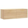 Armario de pared madera ingeniería roble Sonoma 100x36,5x35 cm de vidaXL, Taquillas y armarios de almacenamiento - Ref: Foro2...