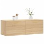 Armario de pared madera ingeniería roble Sonoma 100x36,5x35 cm de vidaXL, Taquillas y armarios de almacenamiento - Ref: Foro2...