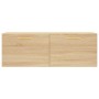 Armario de pared madera ingeniería roble Sonoma 100x36,5x35 cm de vidaXL, Taquillas y armarios de almacenamiento - Ref: Foro2...