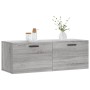 Armario de pared madera ingeniería gris Sonoma 100x36,5x35 cm de vidaXL, Taquillas y armarios de almacenamiento - Ref: Foro24...