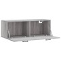 Armario de pared madera ingeniería gris Sonoma 100x36,5x35 cm de vidaXL, Taquillas y armarios de almacenamiento - Ref: Foro24...