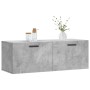 Wall-mounted cabinet made of gray concrete engineered wood, measuring 100x36.5x35 cm. by vidaXL, Lockers and storage cabinets...