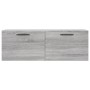 Armario de pared madera ingeniería gris Sonoma 100x36,5x35 cm de vidaXL, Taquillas y armarios de almacenamiento - Ref: Foro24...