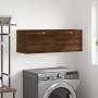 Oak brown engineered wood wall cabinet 100x36.5x35 cm by vidaXL, Lockers and storage cabinets - Ref: Foro24-830115, Price: 49...