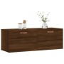 Oak brown engineered wood wall cabinet 100x36.5x35 cm by vidaXL, Lockers and storage cabinets - Ref: Foro24-830115, Price: 49...