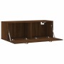 Oak brown engineered wood wall cabinet 100x36.5x35 cm by vidaXL, Lockers and storage cabinets - Ref: Foro24-830115, Price: 49...