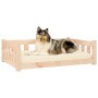 Solid pine wood dog bed 95.5x65.5x28 cm by vidaXL, Beds for dogs - Ref: Foro24-833255, Price: 58,35 €, Discount: %