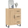 Aparador de madera de ingeniería roble Sonoma 69,5x34x90 cm de vidaXL, Aparadores - Ref: Foro24-830287, Precio: 96,85 €, Desc...