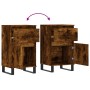 Aparadores 2 uds madera de ingeniería roble ahumado 40x35x70 cm de vidaXL, Aparadores - Ref: Foro24-831175, Precio: 72,29 €, ...