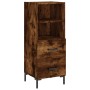 Aparador madera de ingeniería roble ahumado 34,5x34x90 cm de vidaXL, Aparadores - Ref: Foro24-828673, Precio: 64,80 €, Descue...